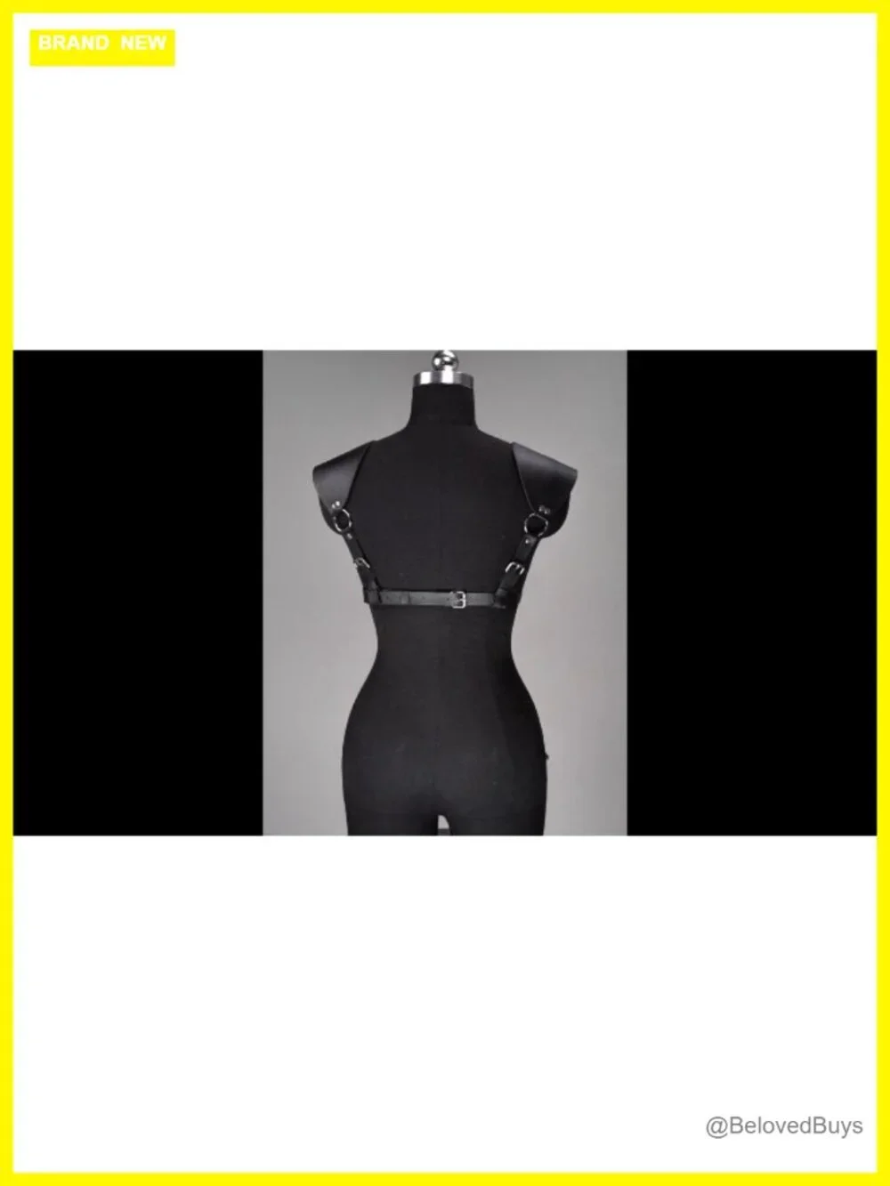 Adjustable Faux Leather Shoulder Harness Gothic Punk Belt Festival Rave Cosplay